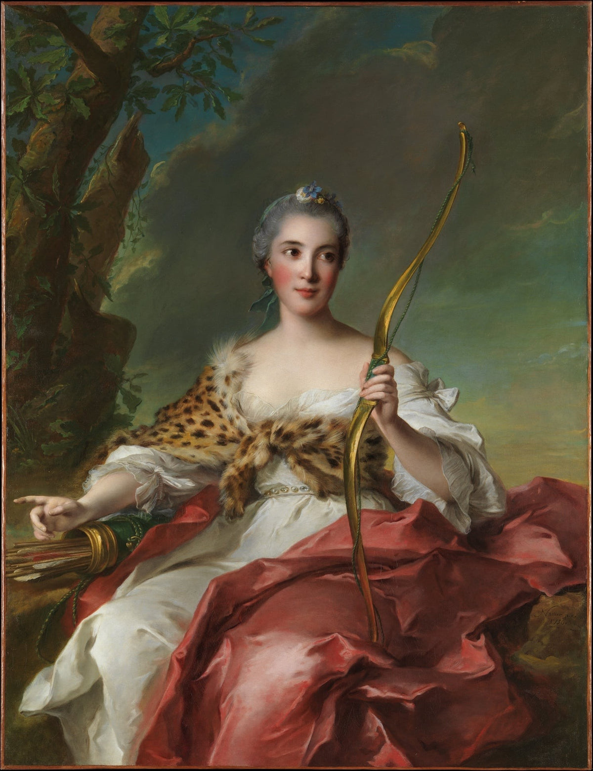 Madame Bergeret as Diana - François Boucher