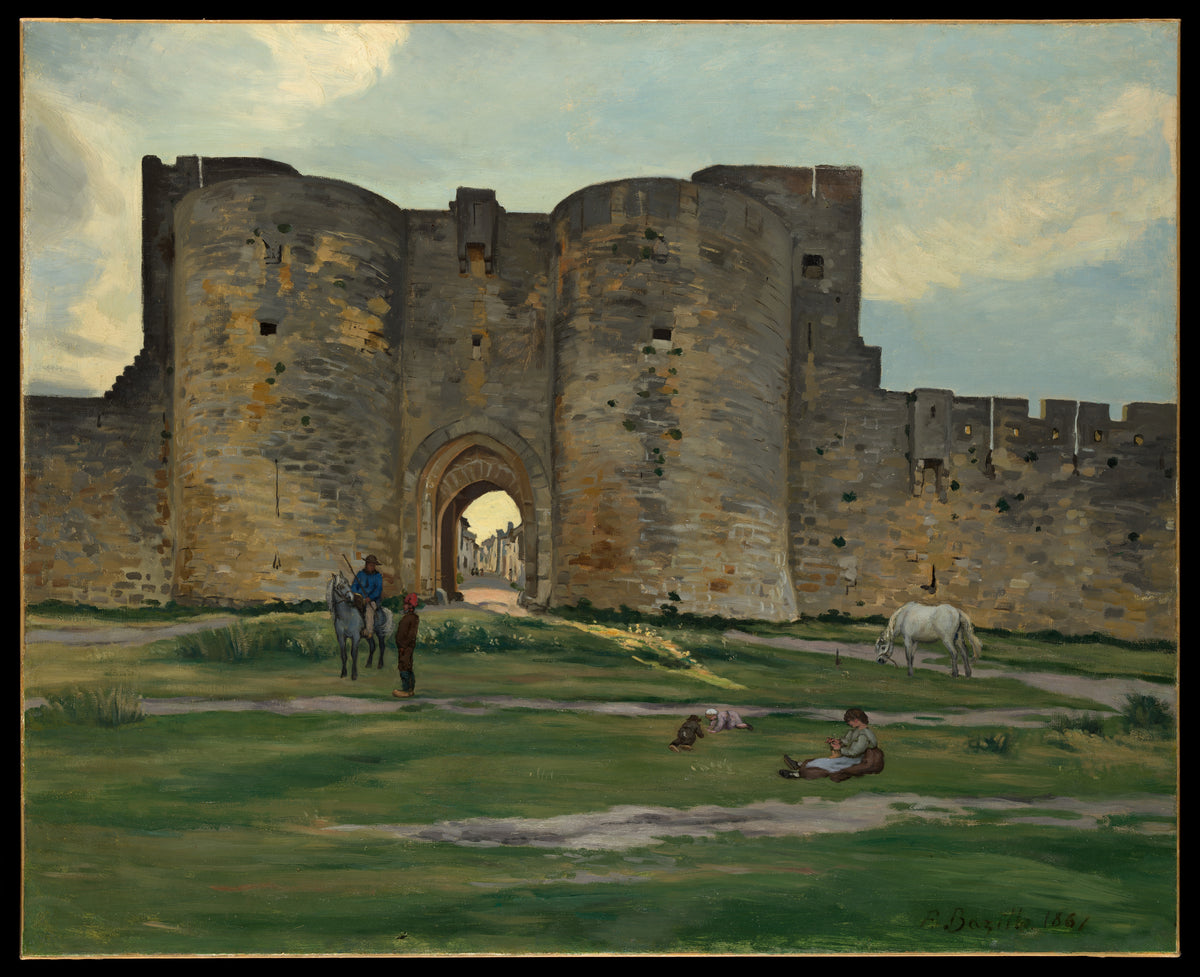 Porte de la Reine at Aigues-Mortes - Jean-Frédéric Bazille