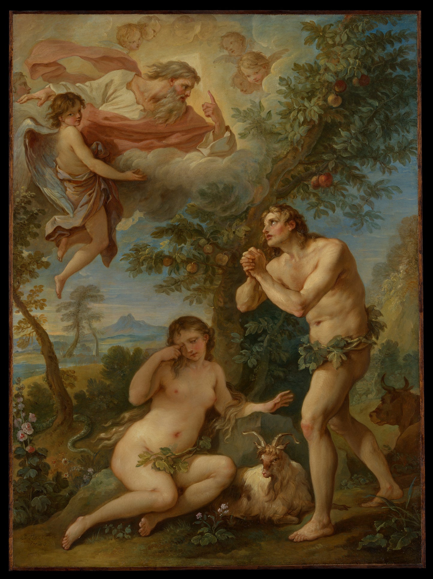 The Rebuke of Adam and Eve — Museum Quality Canvas Print | Gallerivm