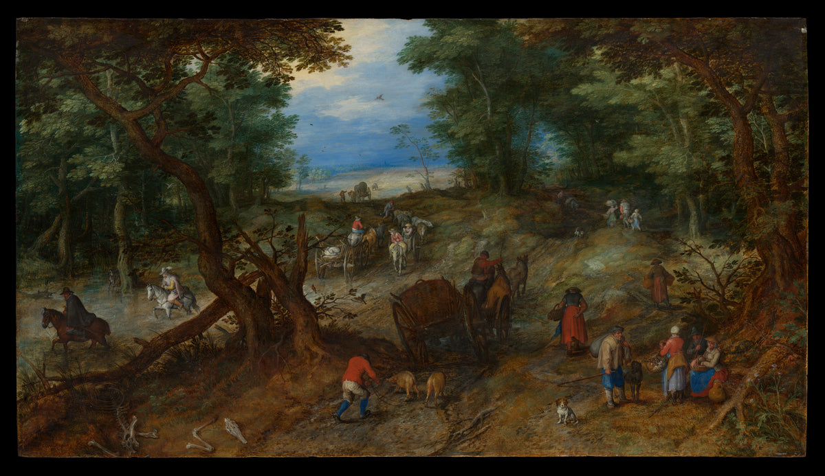 A Woodland Road with Travelers - Jan Brueghel the Elder