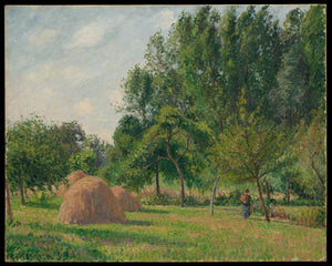 Haystacks, Morning, Eragny - Camille Pissarro 1