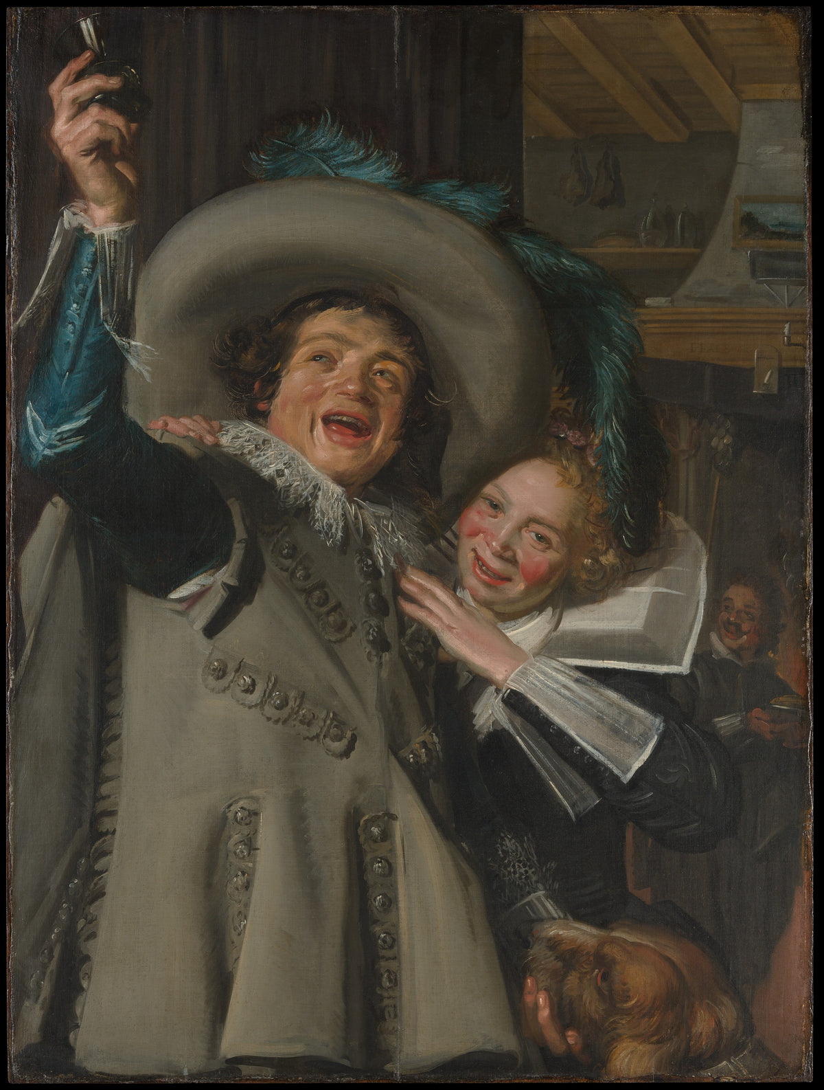 Young Man and Woman in an Inn - Frans Hals