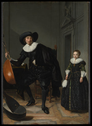 A Musician and His Daughter - Thomas de Keyser 1