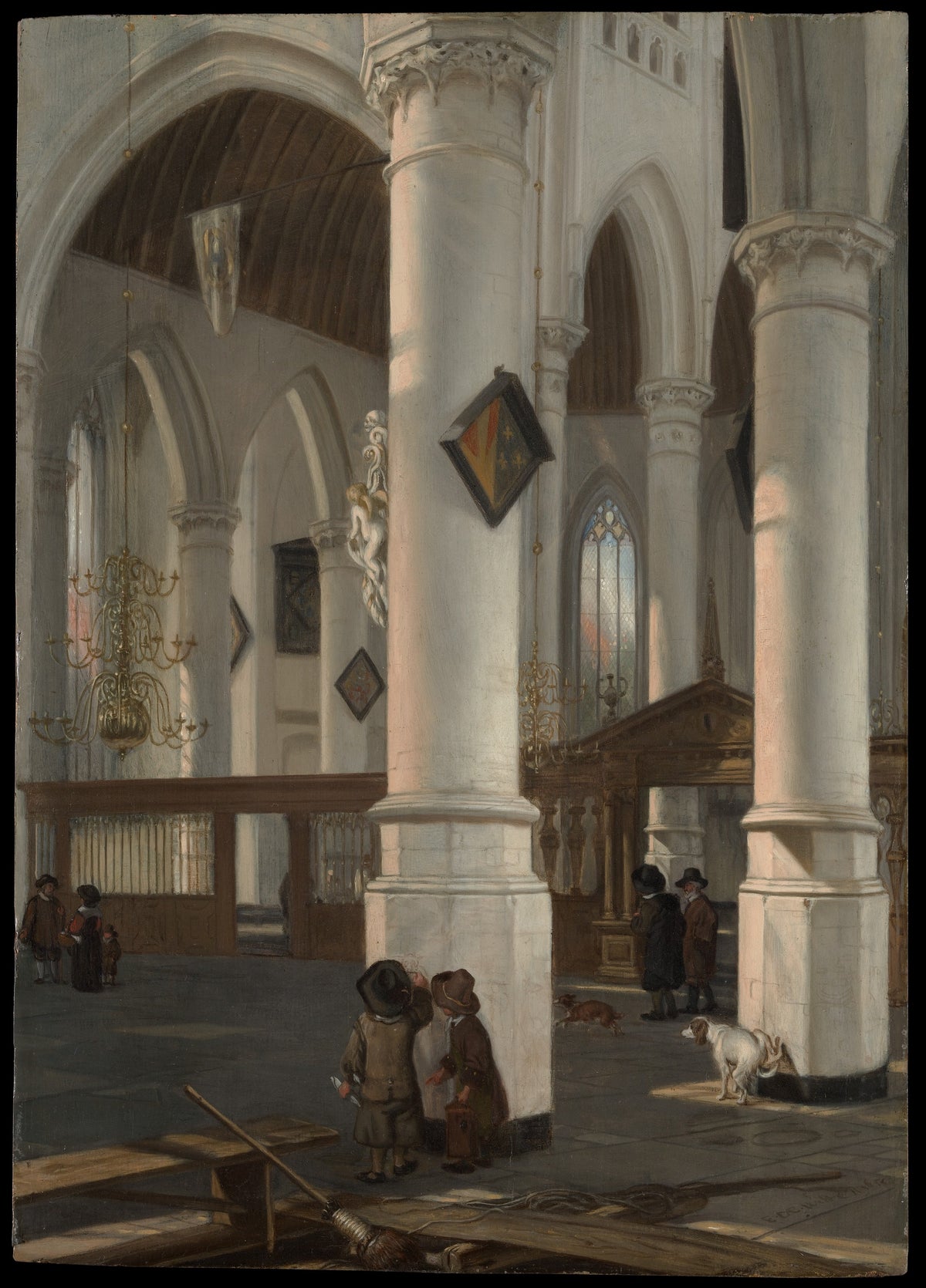 Interior of the Oude Kerk, Delft - Emanuel de Witte