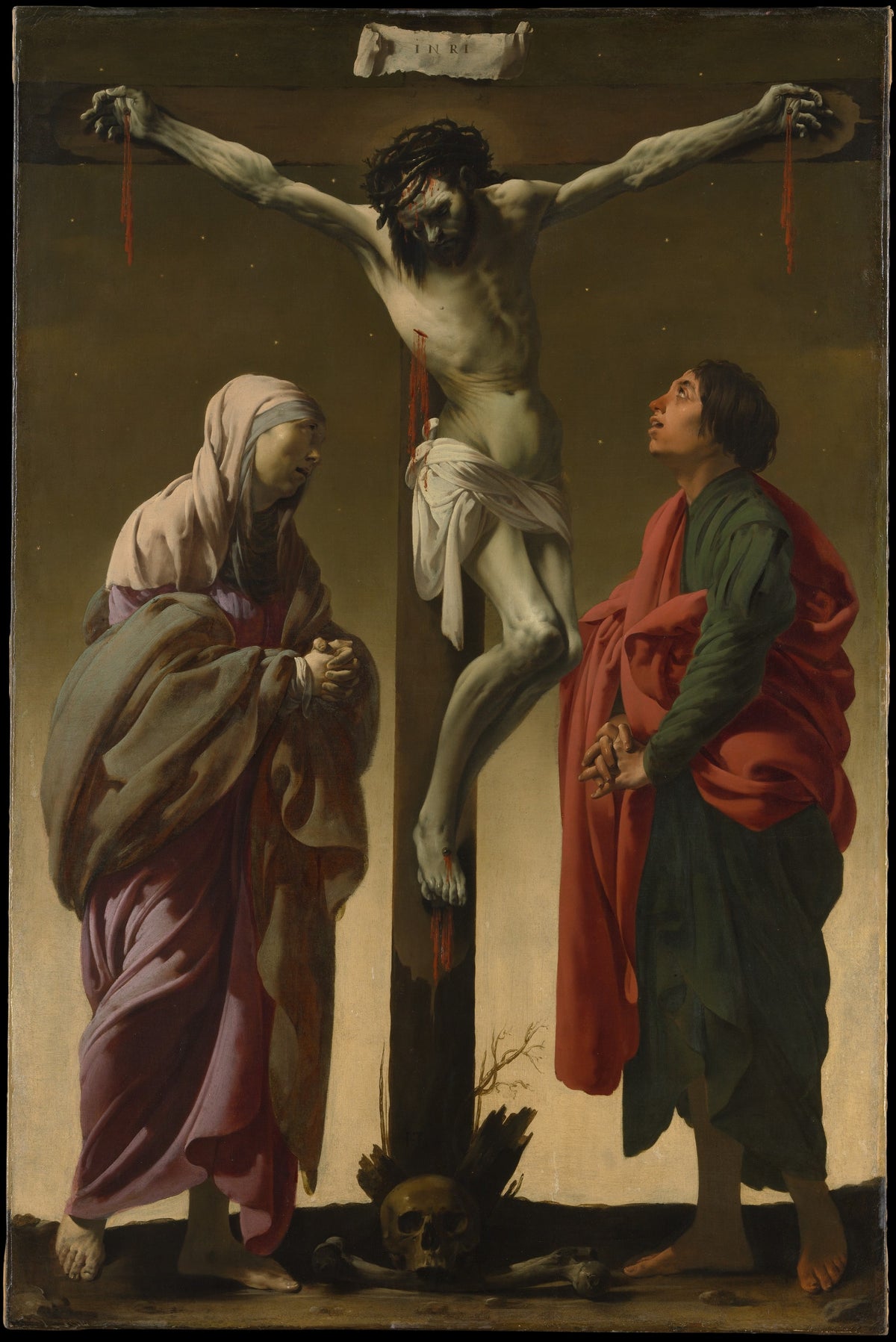 The Crucifixion with the Virgin and Saint John - Hendrick ter Brugghen