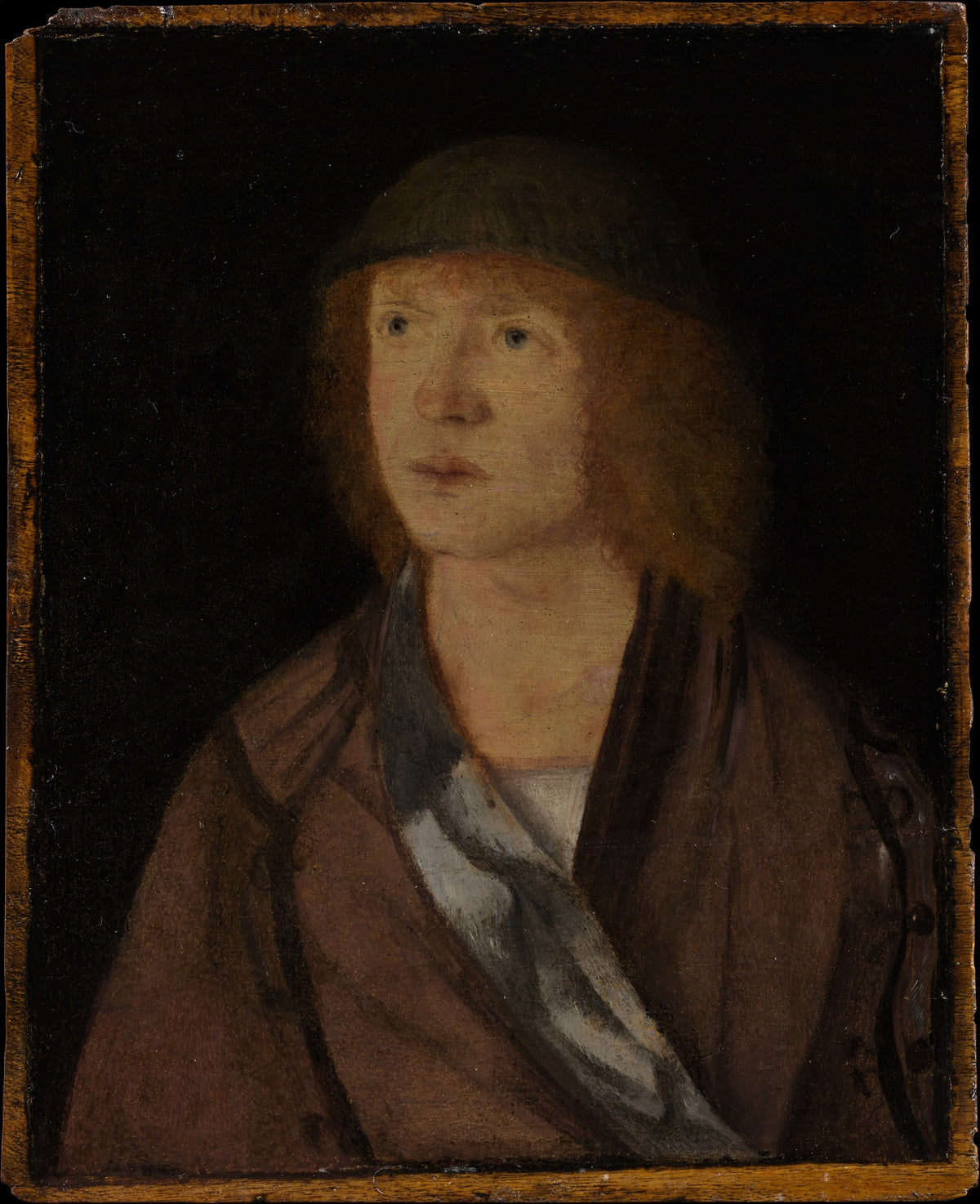 Portrait of a Young Man; (reverse) Girl Making a Garland - Hans Süss von Kulmbach