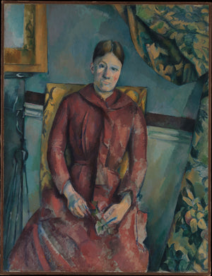 Madame Cézanne (Hortense Fiquet, 1850–1922) in a Red Dress 1