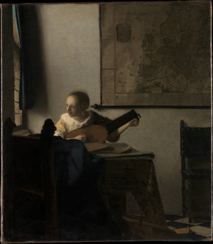 Young Woman with a Lute - Johannes Vermeer 1