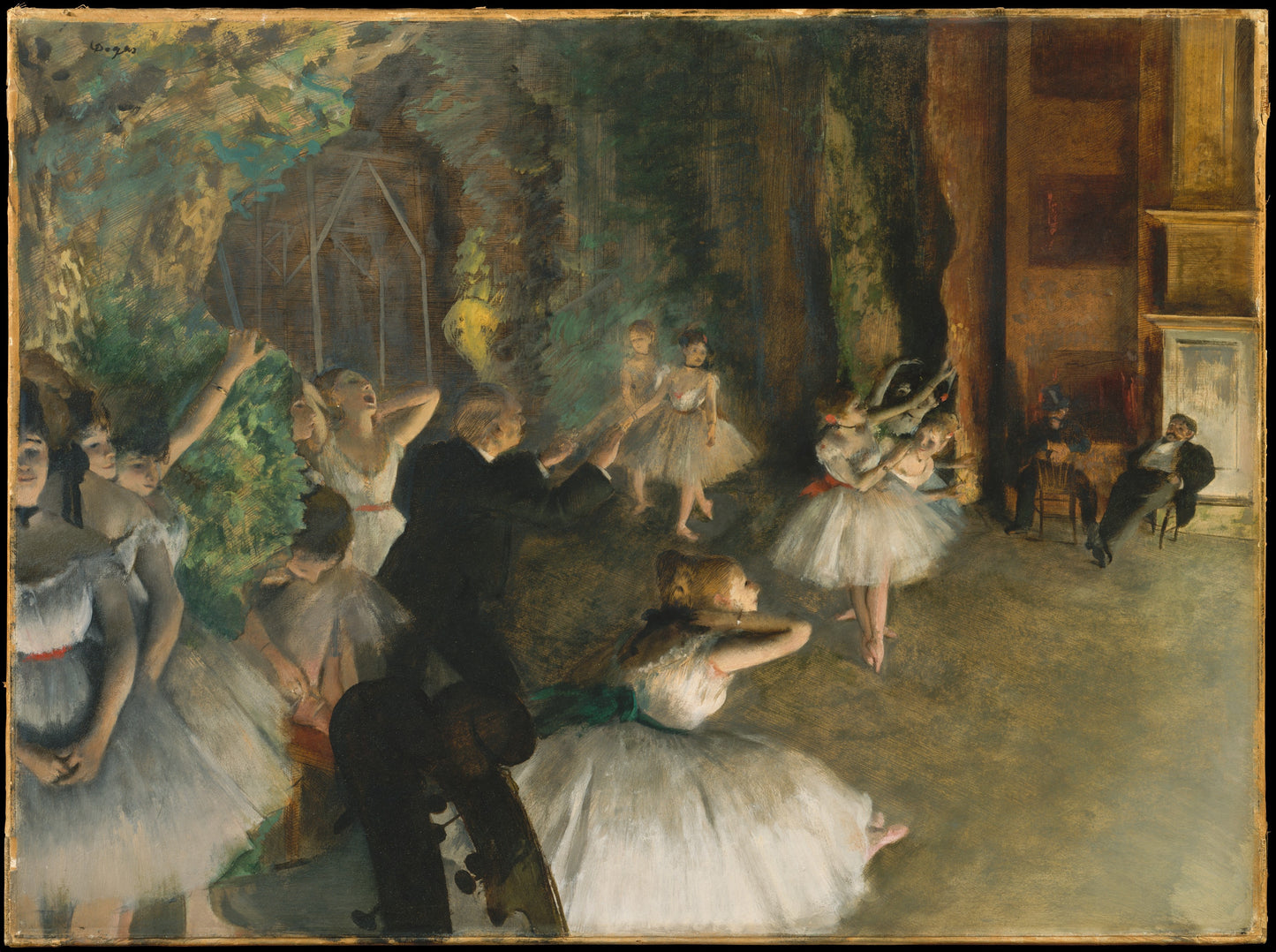 The Rehearsal of the Ballet Onstage — Museum Quality Canvas Print | Gallerivm