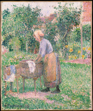 A Washerwoman at Eragny - Camille Pissarro 1