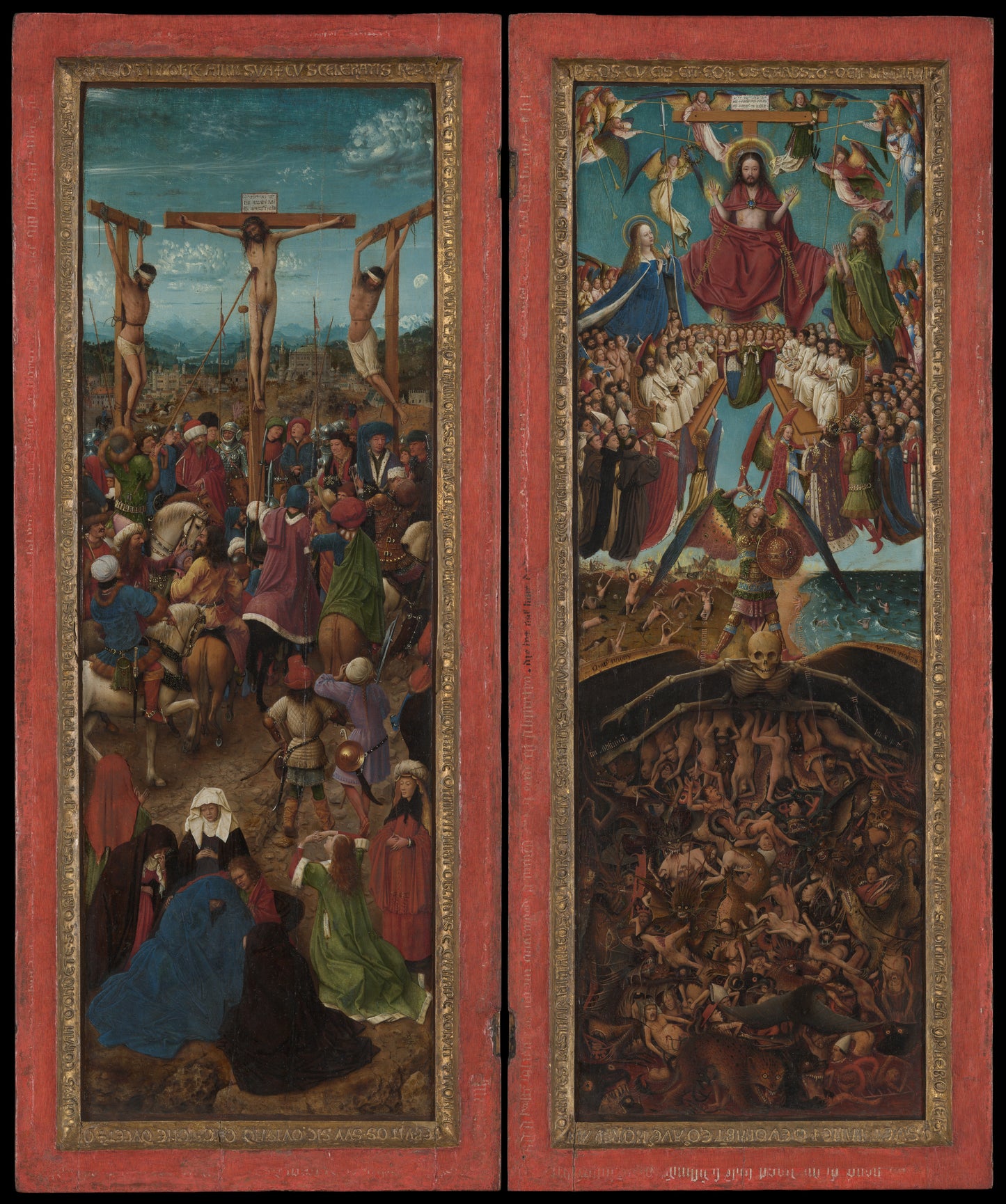 The Crucifixion; The Last Judgment - Museum Quality Art Print by Wallmood