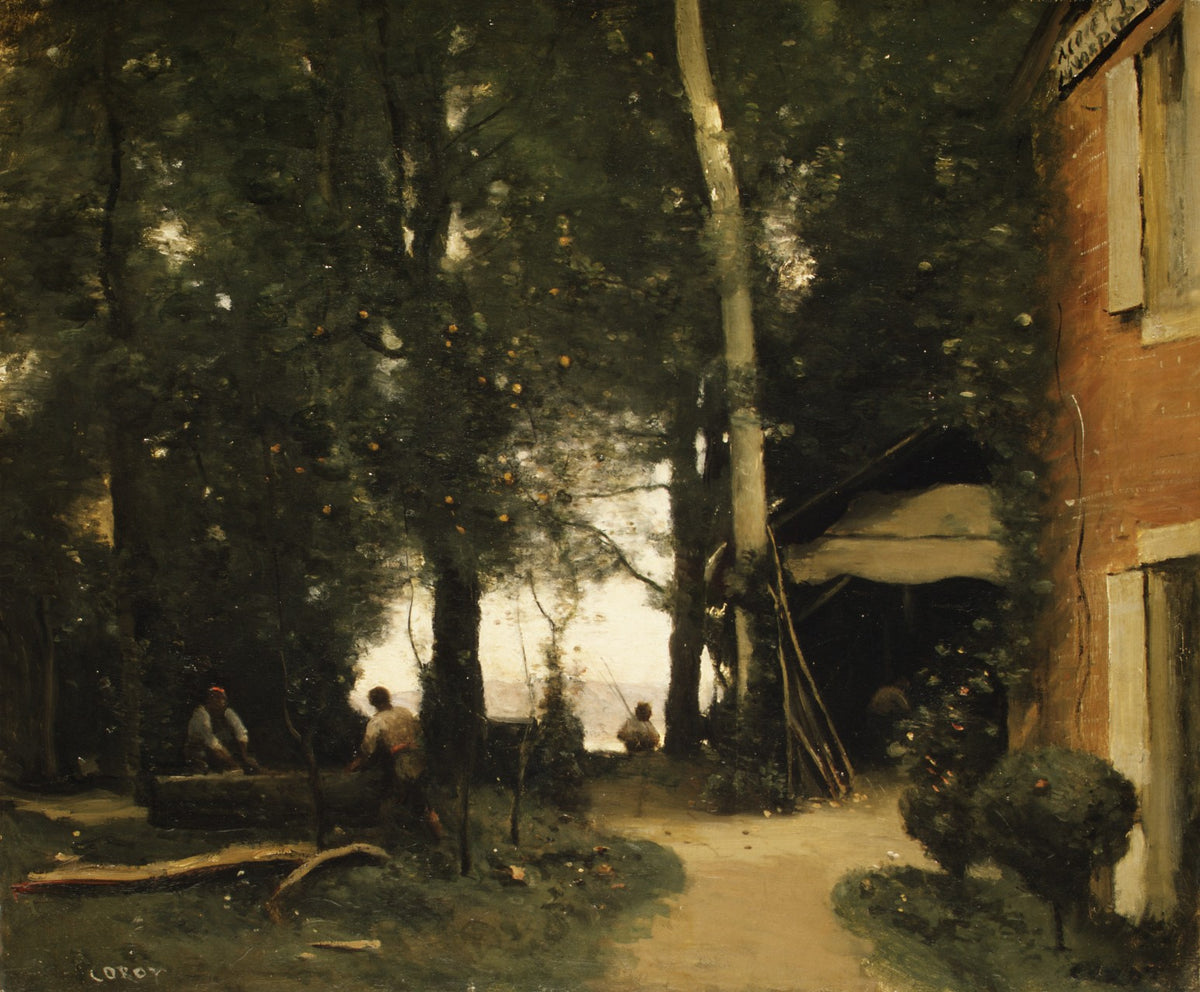 The Banks of the Seine at Conflans - Camille Corot