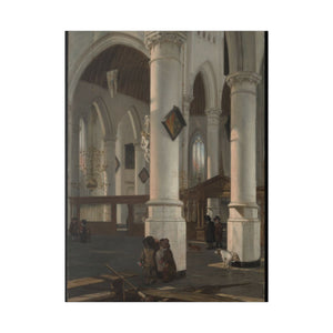 Interior of the Oude Kerk, Delft - Emanuel de Witte 2