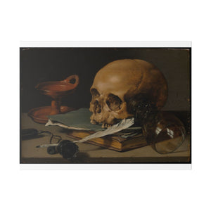 Still Life with a Skull and a Writing Quill - Pieter Claesz 2