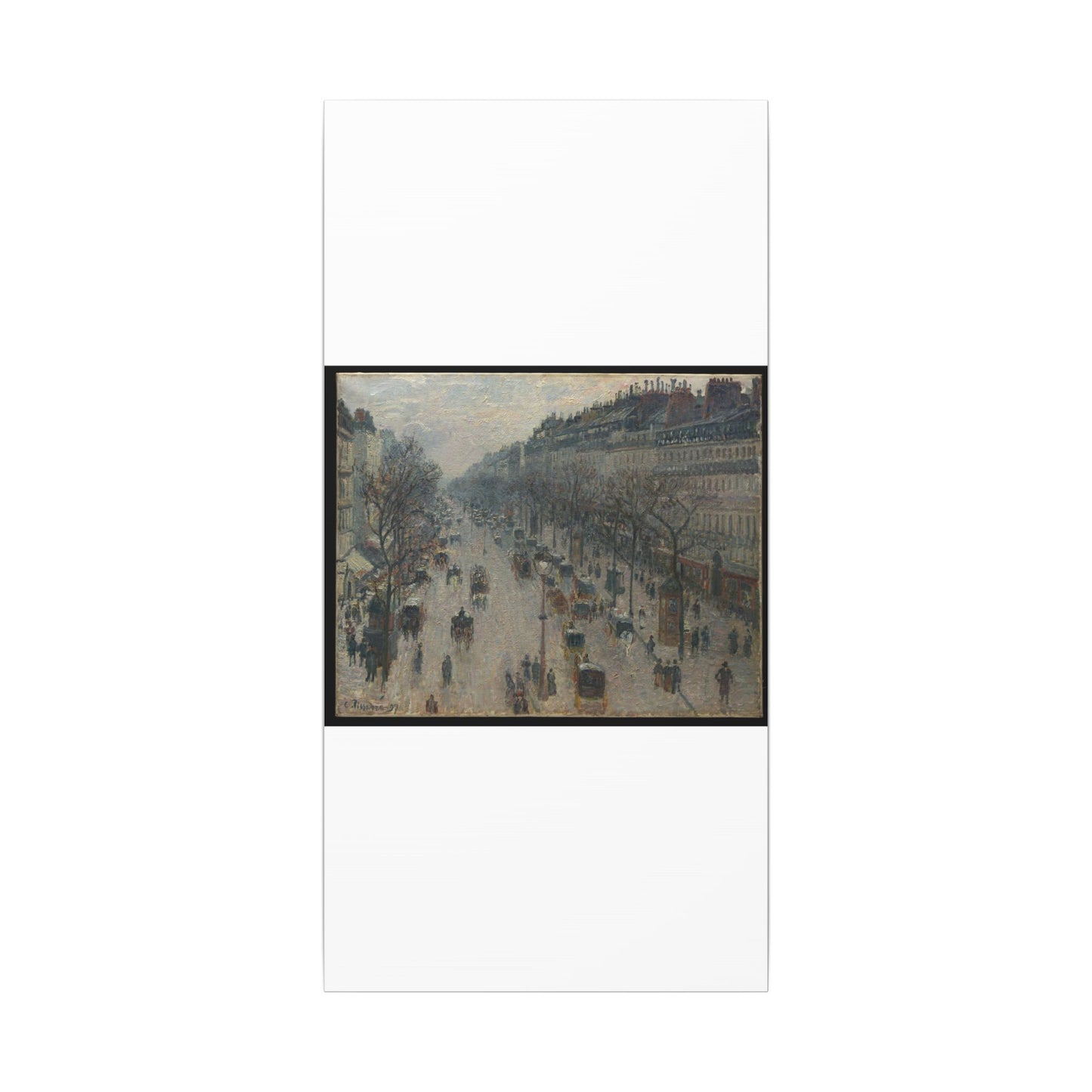 The Boulevard Montmartre on a Winter Morning - Camille Pissarro