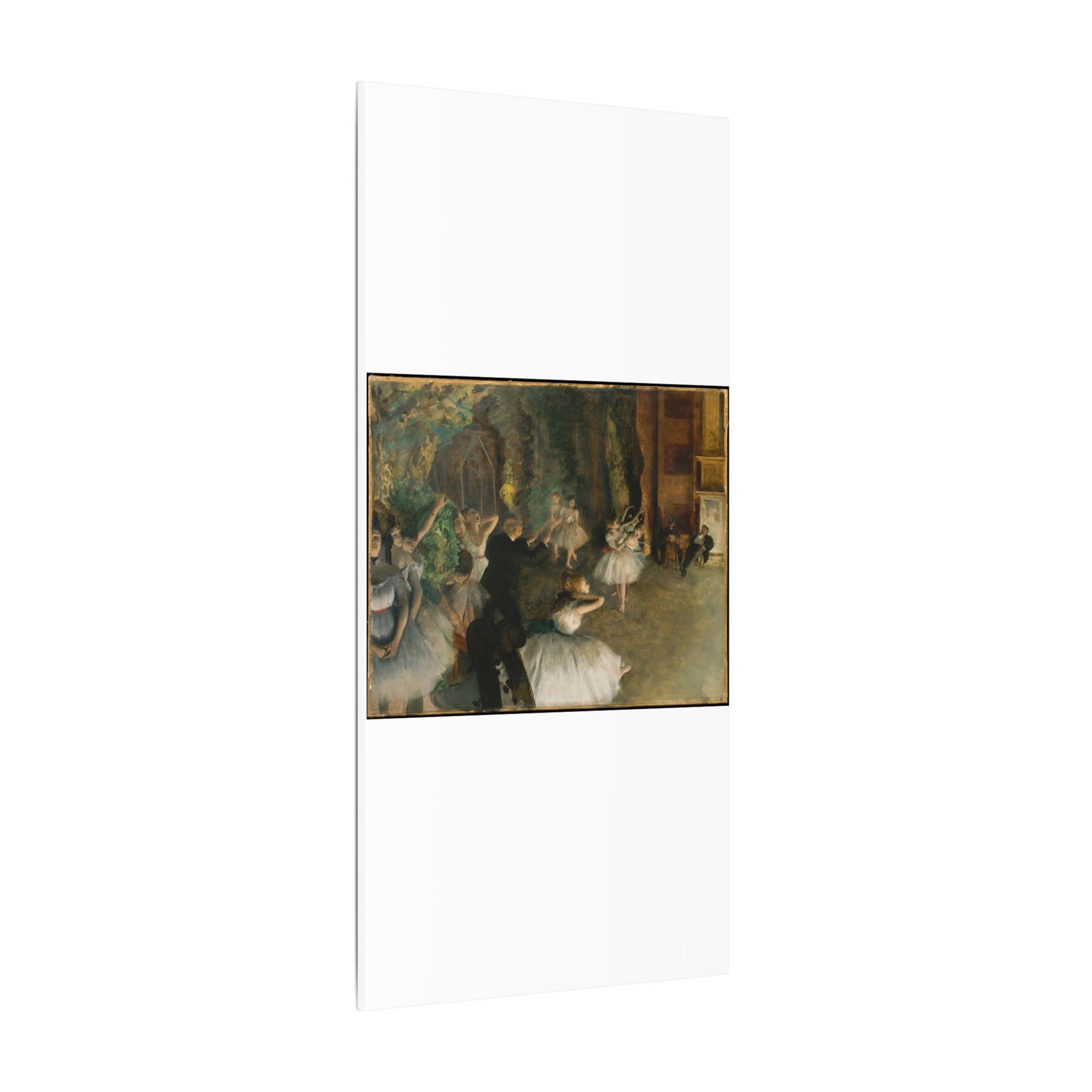 The Rehearsal of the Ballet Onstage - Edgar Degas