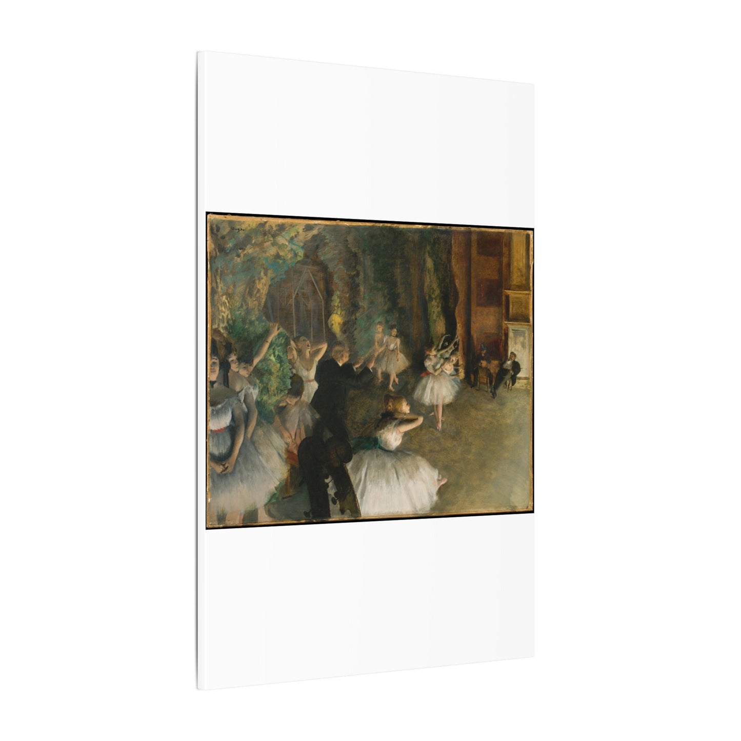 The Rehearsal of the Ballet Onstage - Edgar Degas