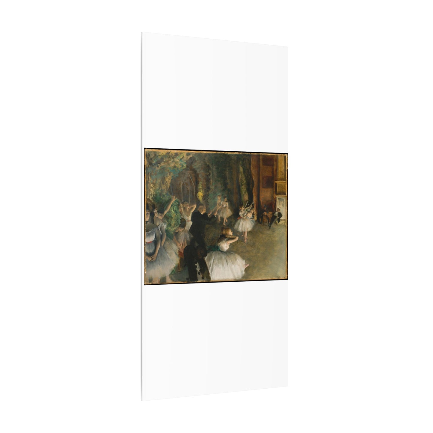 The Rehearsal of the Ballet Onstage - Edgar Degas