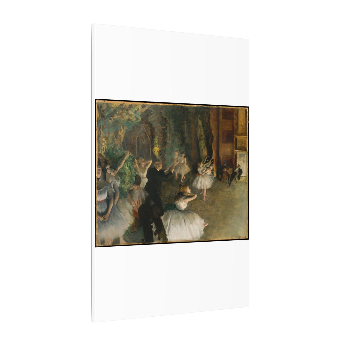 The Rehearsal of the Ballet Onstage - Edgar Degas