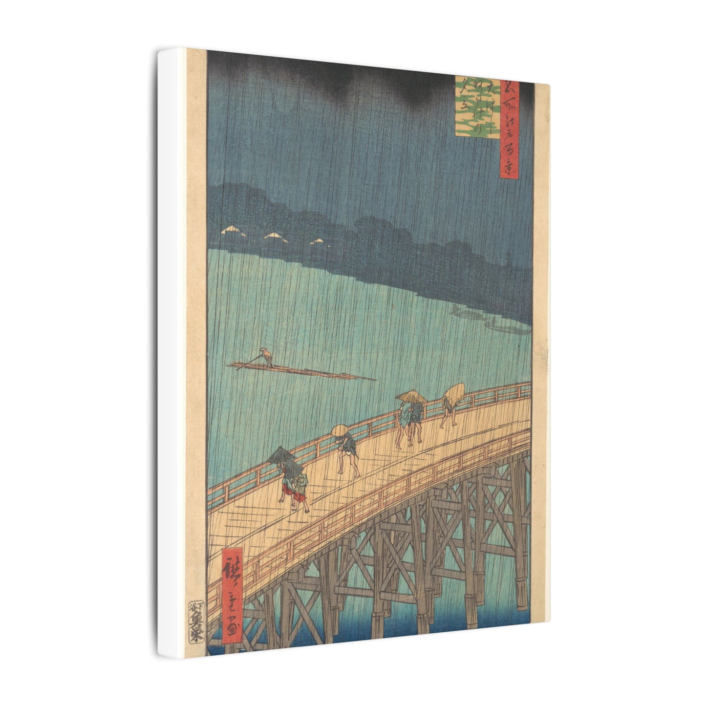 Sudden Shower over Shin-Ōhashi Bridge and Atake - Utagawa Hiroshige