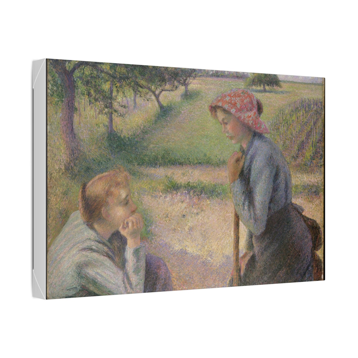 Two Young Peasant Women - Camille Pissarro