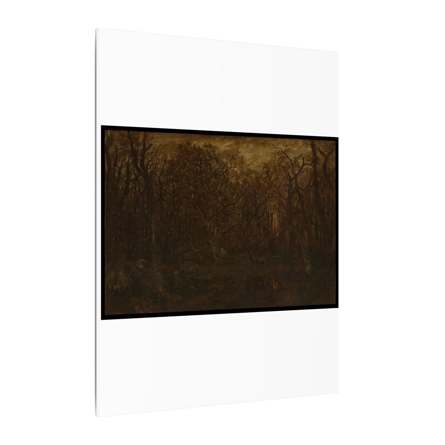 The Forest in Winter at Sunset - Théodore Rousseau