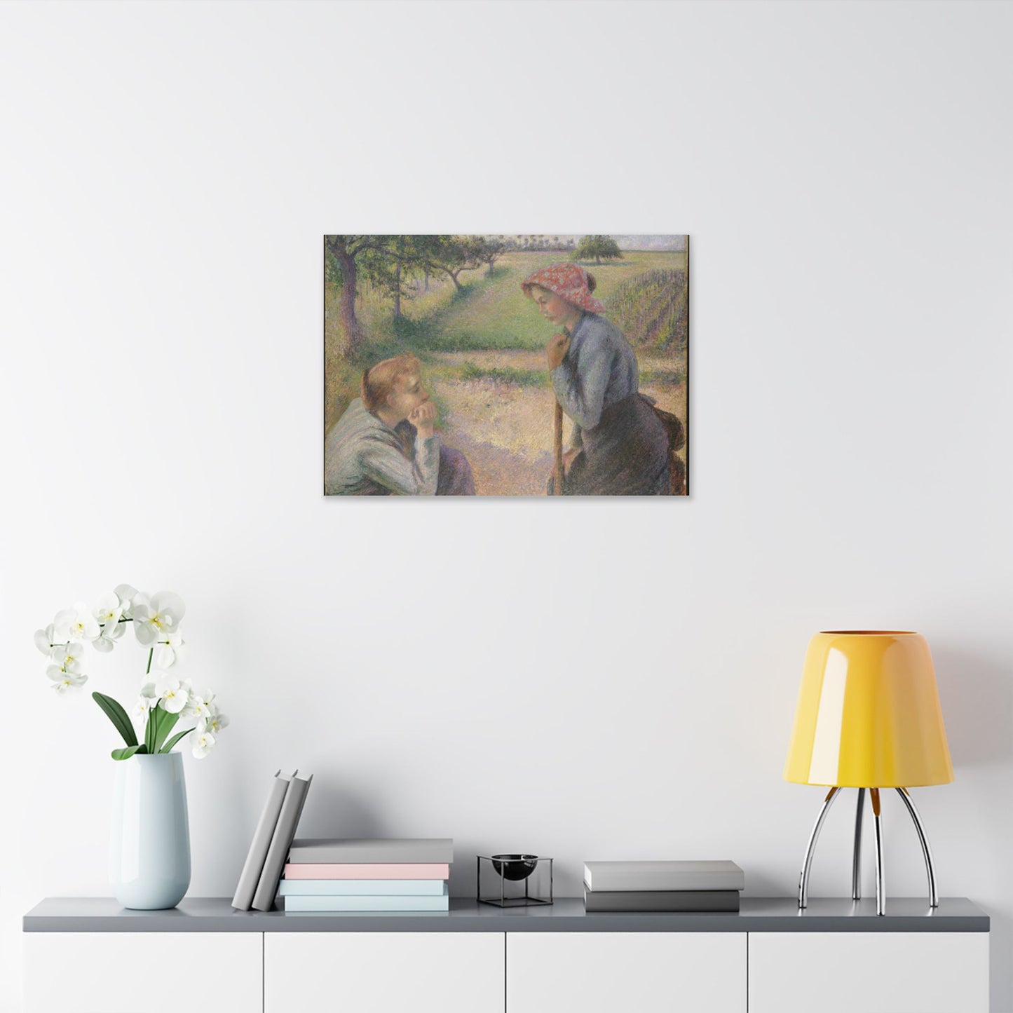 Two Young Peasant Women - Camille Pissarro