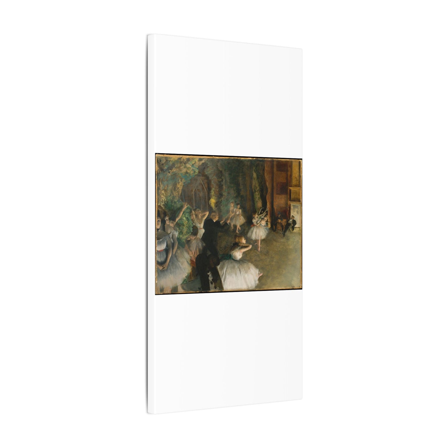 The Rehearsal of the Ballet Onstage - Edgar Degas
