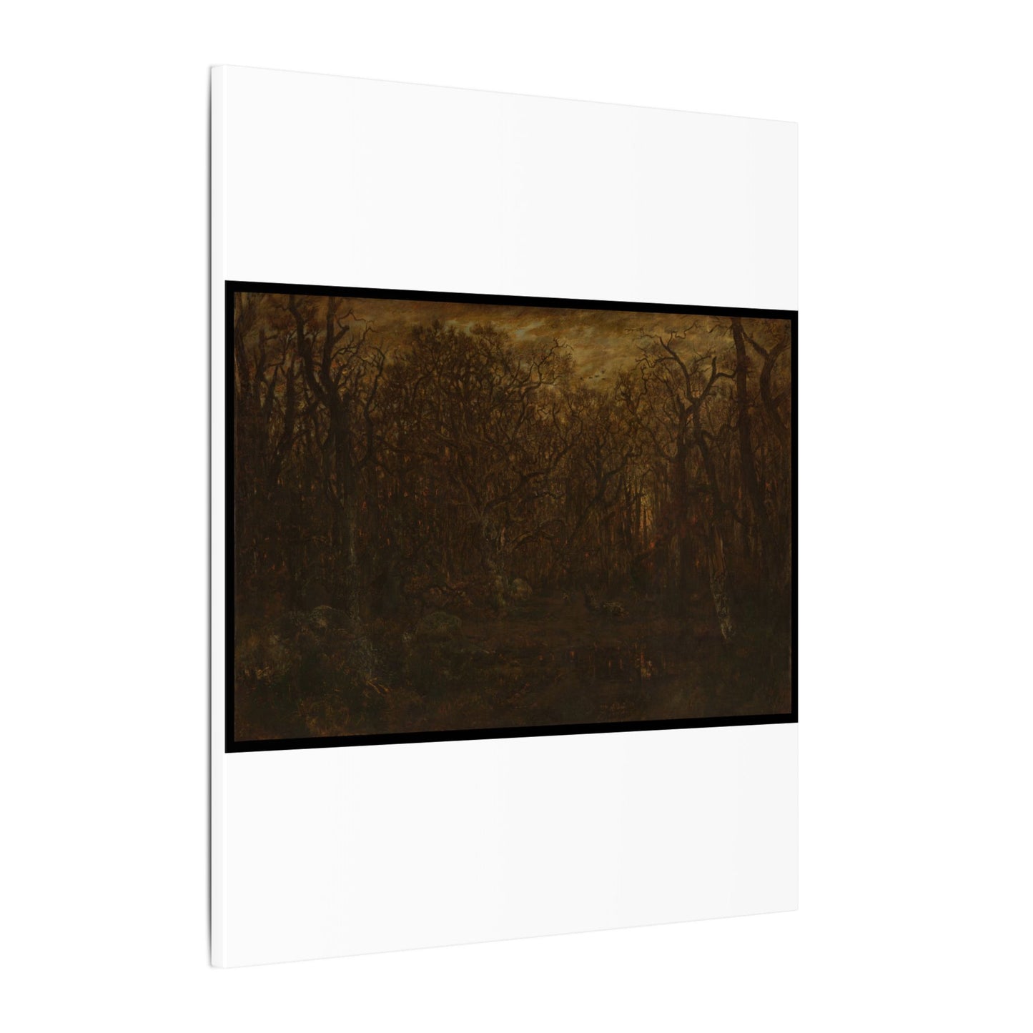 The Forest in Winter at Sunset - Théodore Rousseau