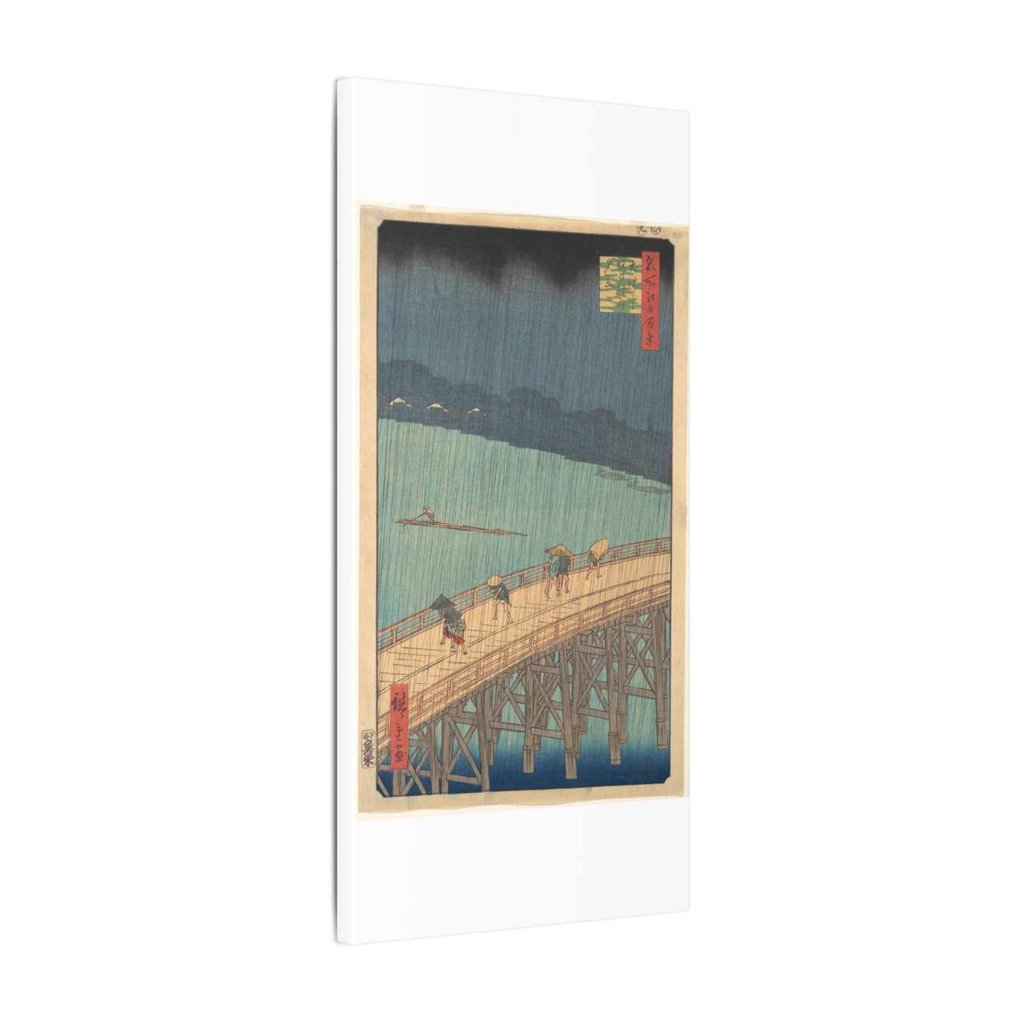 Sudden Shower over Shin-Ōhashi Bridge and Atake - Utagawa Hiroshige