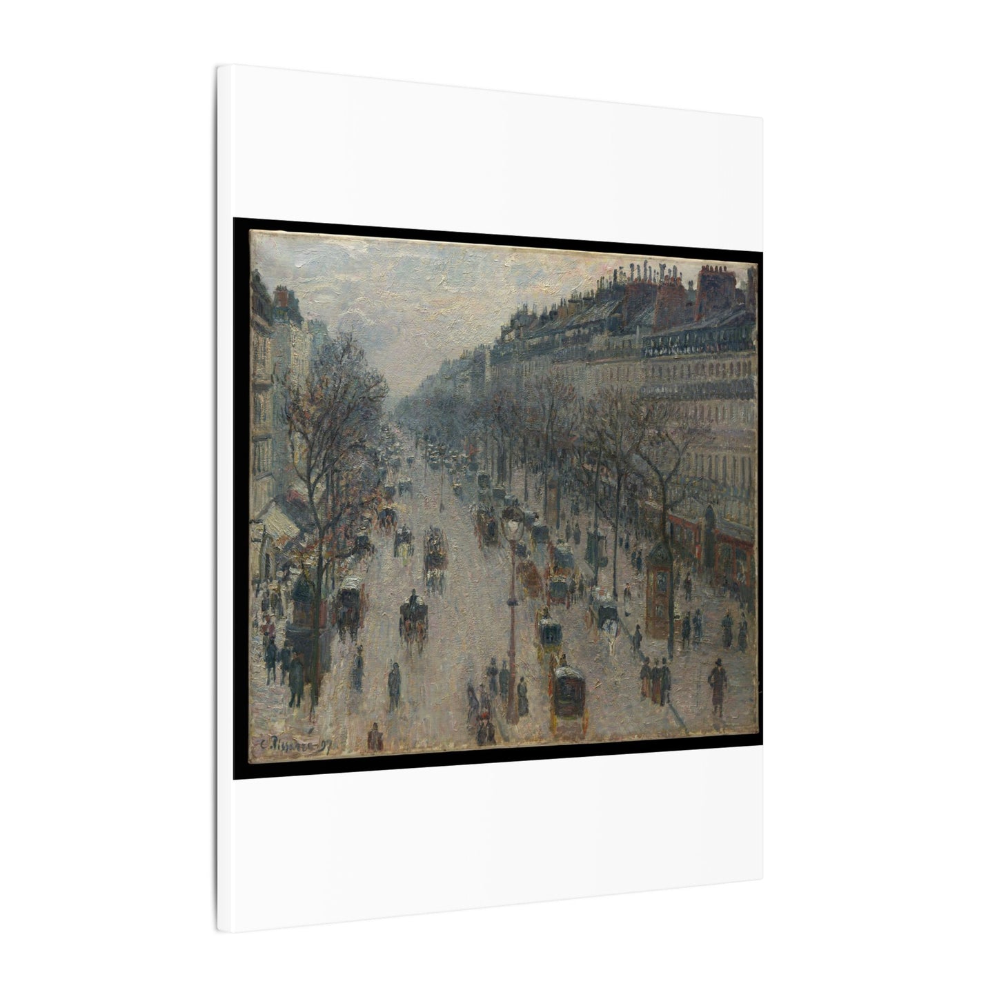 The Boulevard Montmartre on a Winter Morning - Camille Pissarro