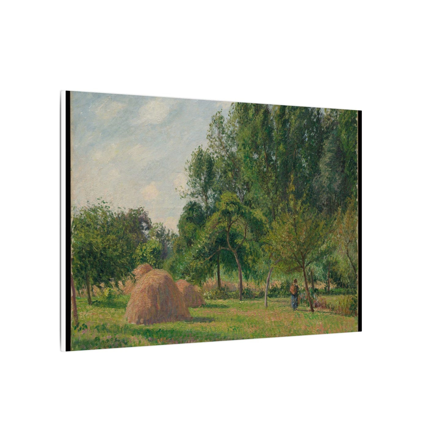 Haystacks, Morning, Eragny - Camille Pissarro