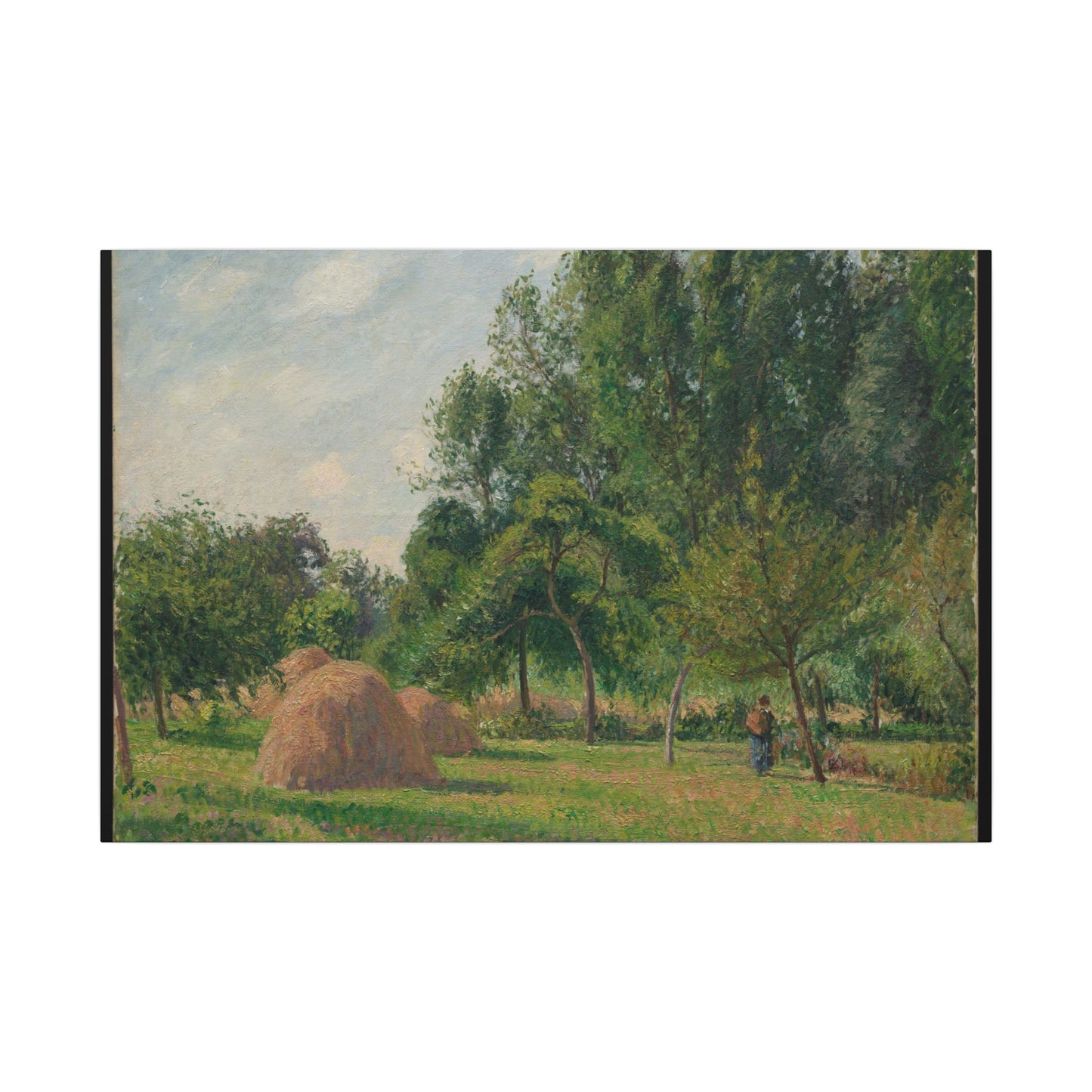 Haystacks, Morning, Eragny - Camille Pissarro