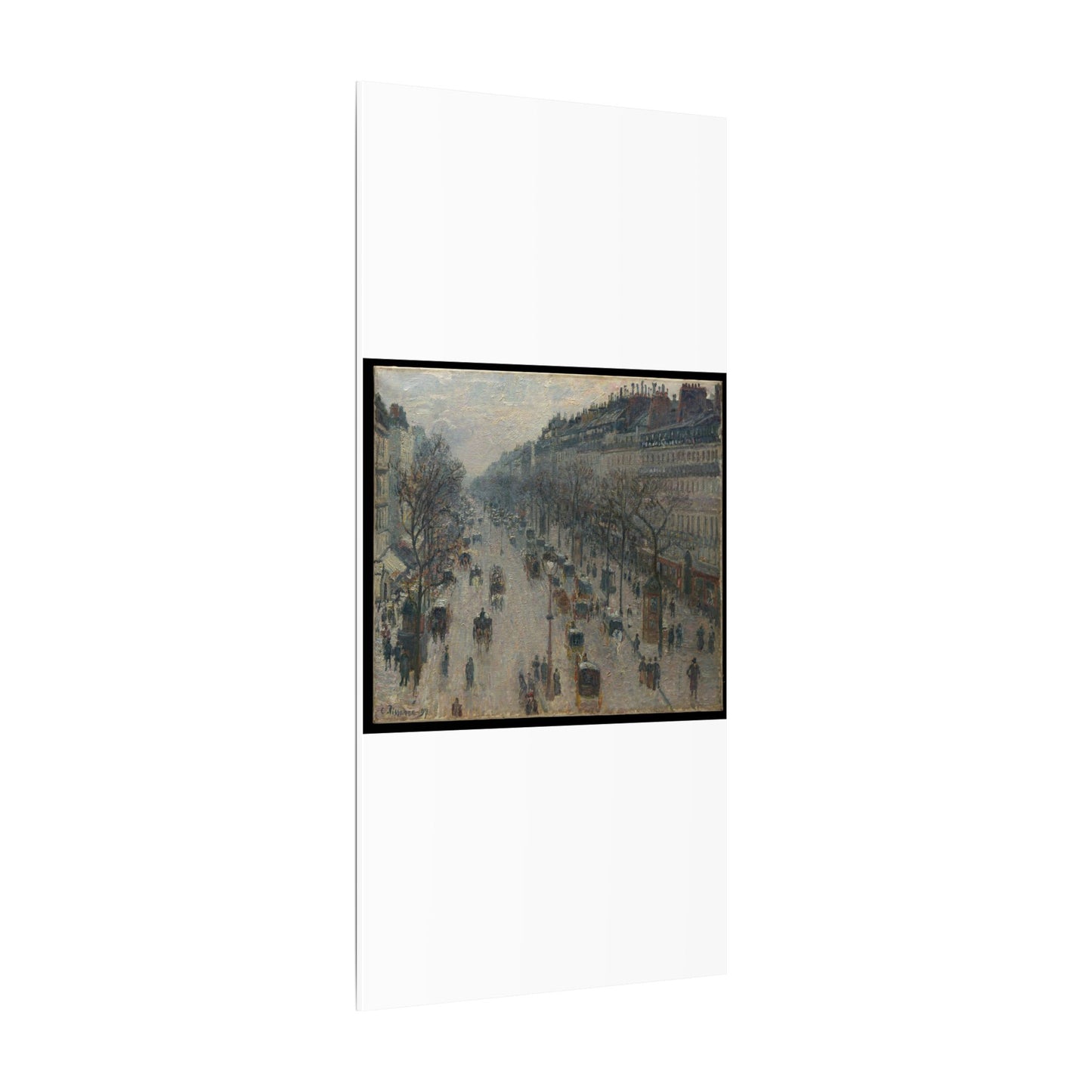 The Boulevard Montmartre on a Winter Morning - Camille Pissarro
