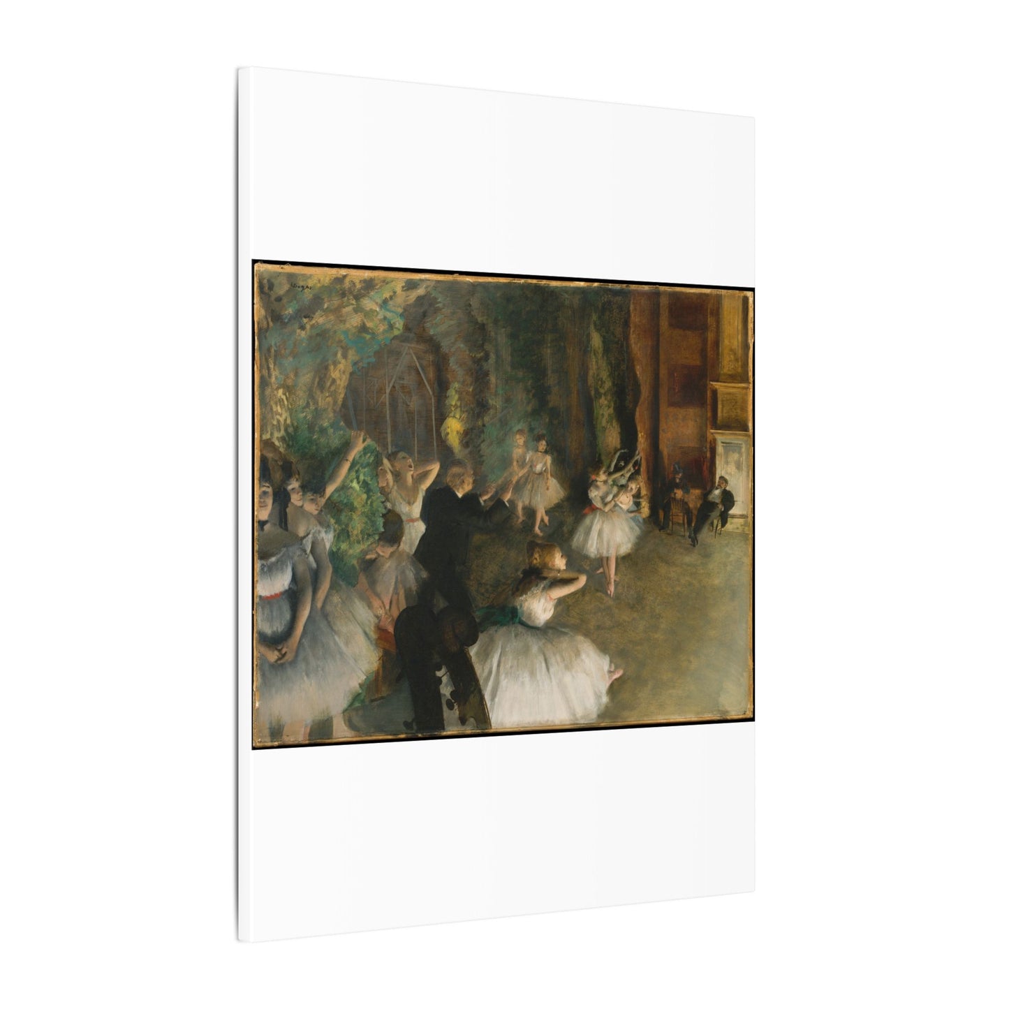 The Rehearsal of the Ballet Onstage - Edgar Degas