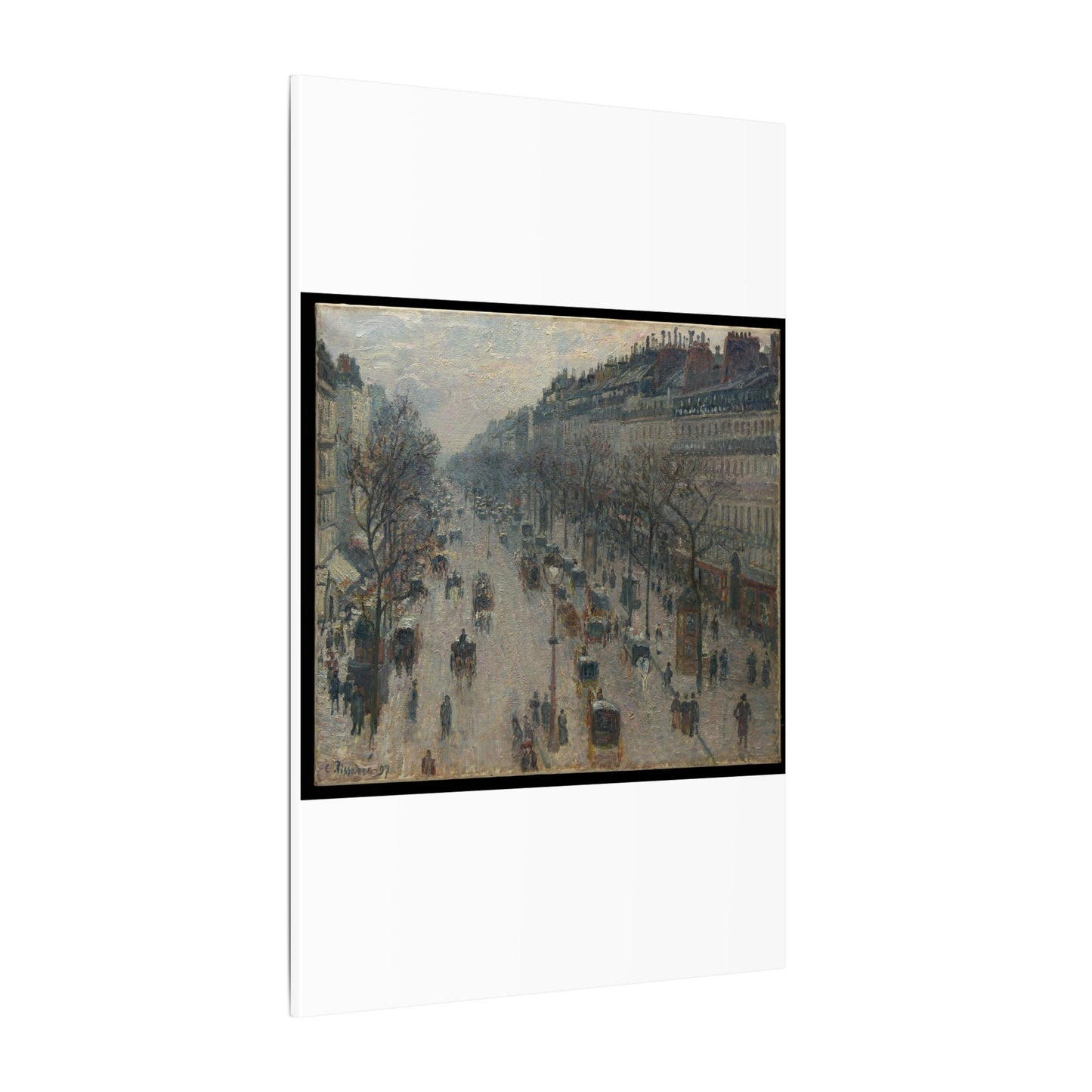 The Boulevard Montmartre on a Winter Morning - Camille Pissarro