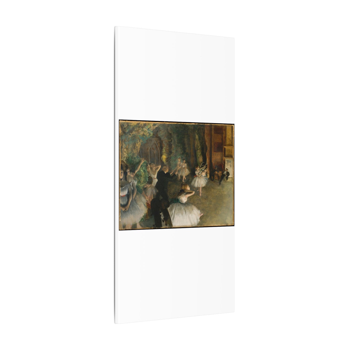 The Rehearsal of the Ballet Onstage - Edgar Degas