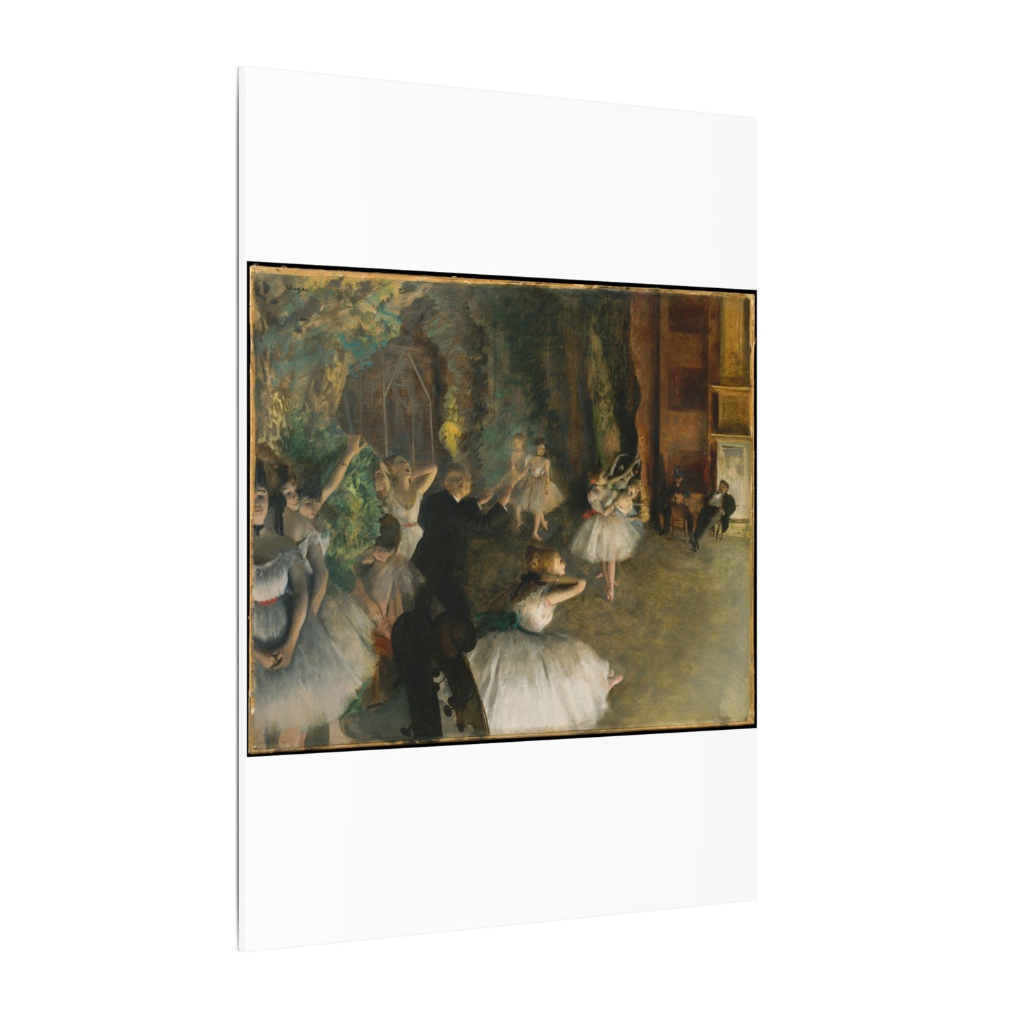 The Rehearsal of the Ballet Onstage - Edgar Degas