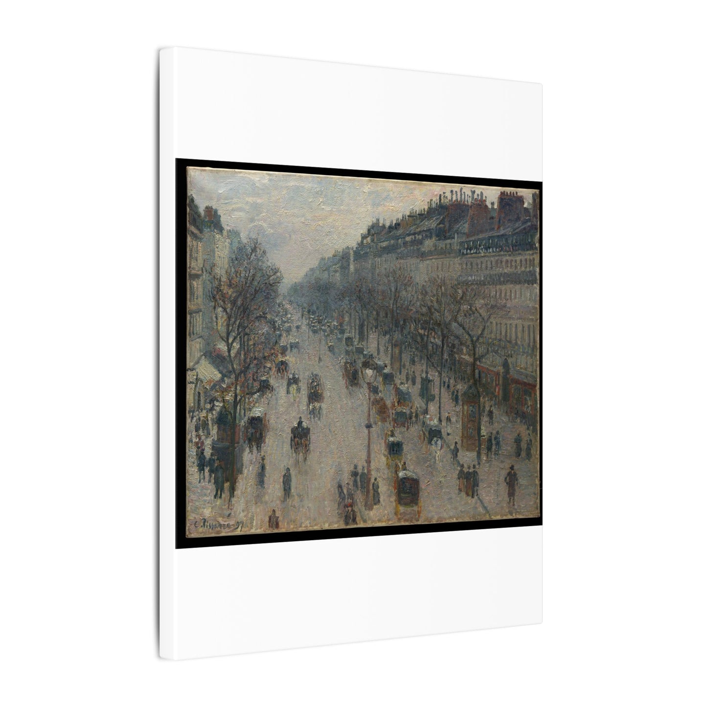 The Boulevard Montmartre on a Winter Morning - Camille Pissarro