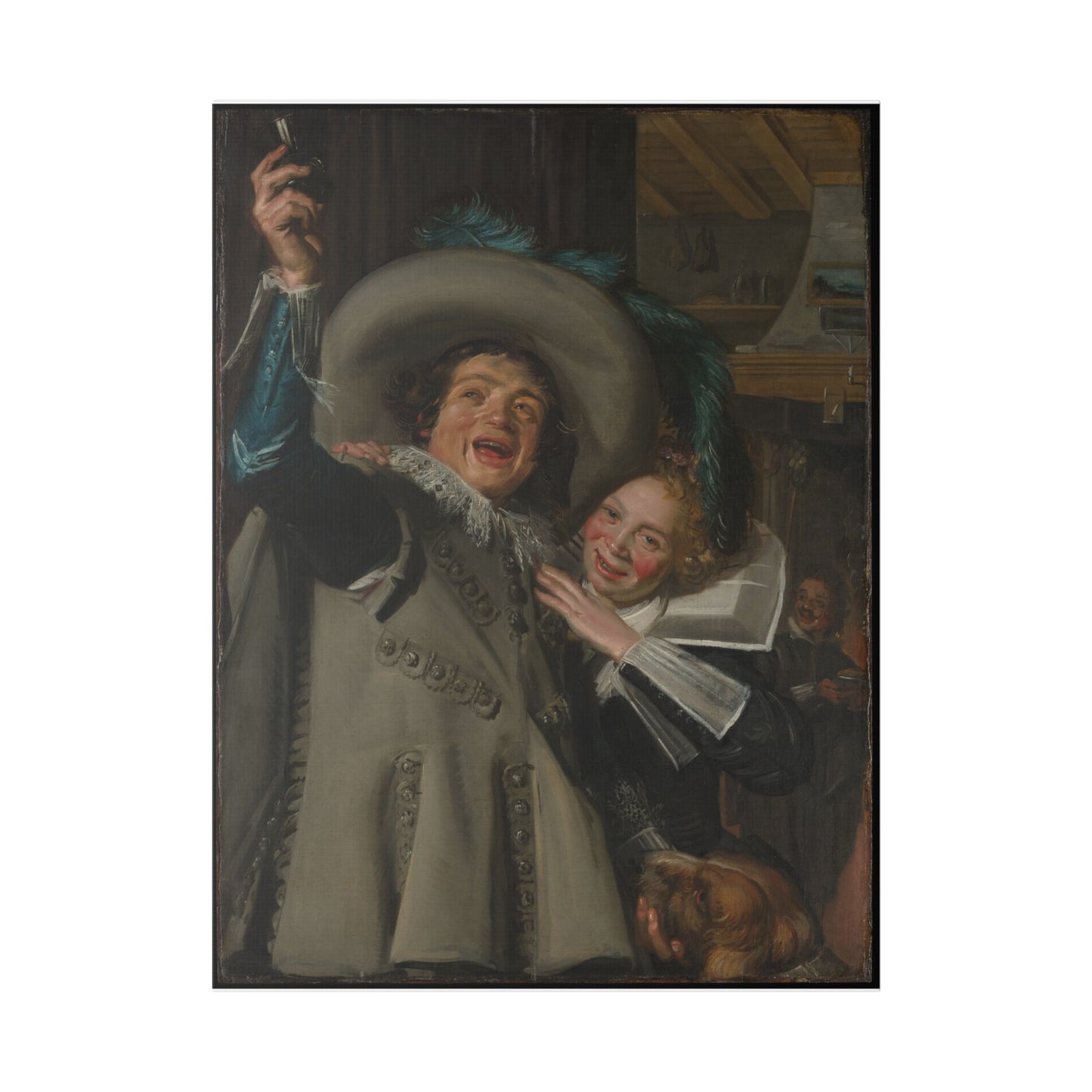 Young Man and Woman in an Inn - Frans Hals