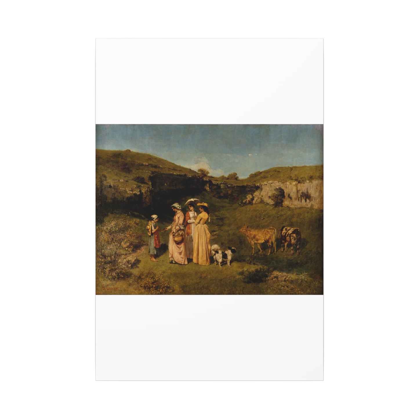 Young Ladies of the Village - Gustave Courbet