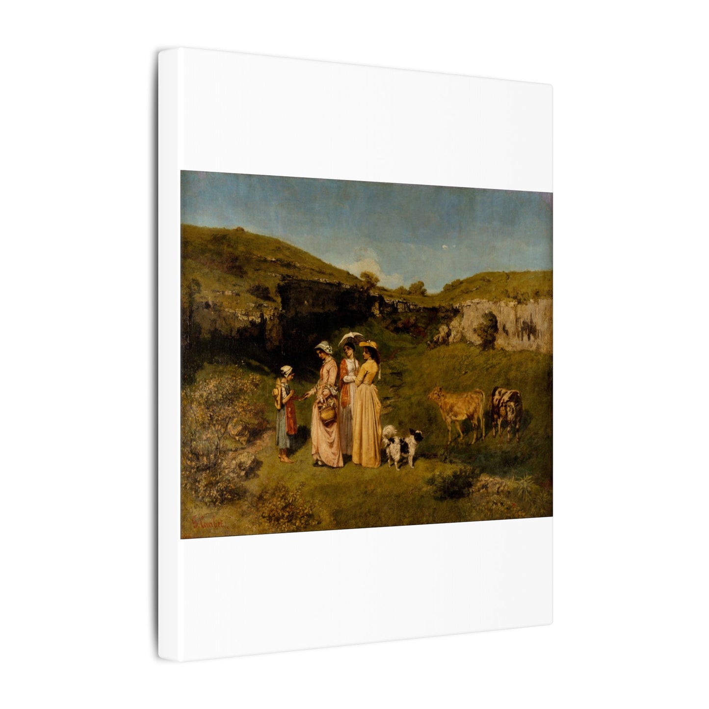 Young Ladies of the Village - Gustave Courbet