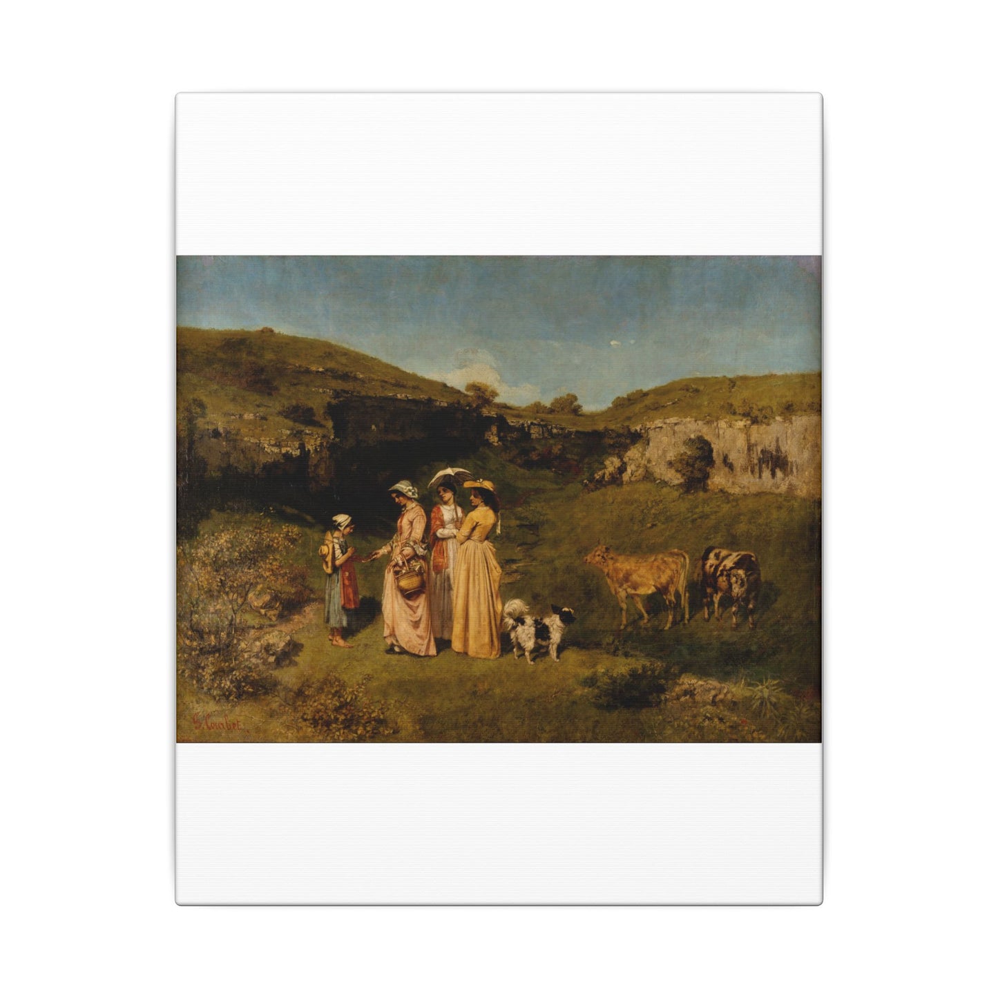 Young Ladies of the Village - Gustave Courbet
