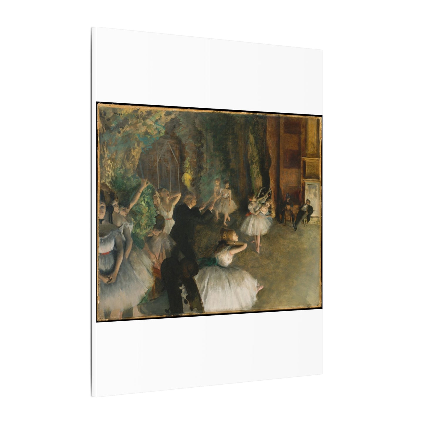 The Rehearsal of the Ballet Onstage - Edgar Degas