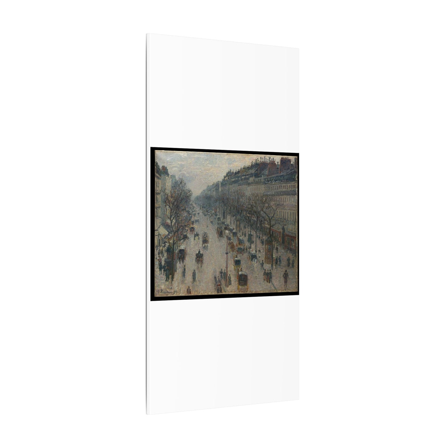 The Boulevard Montmartre on a Winter Morning - Camille Pissarro