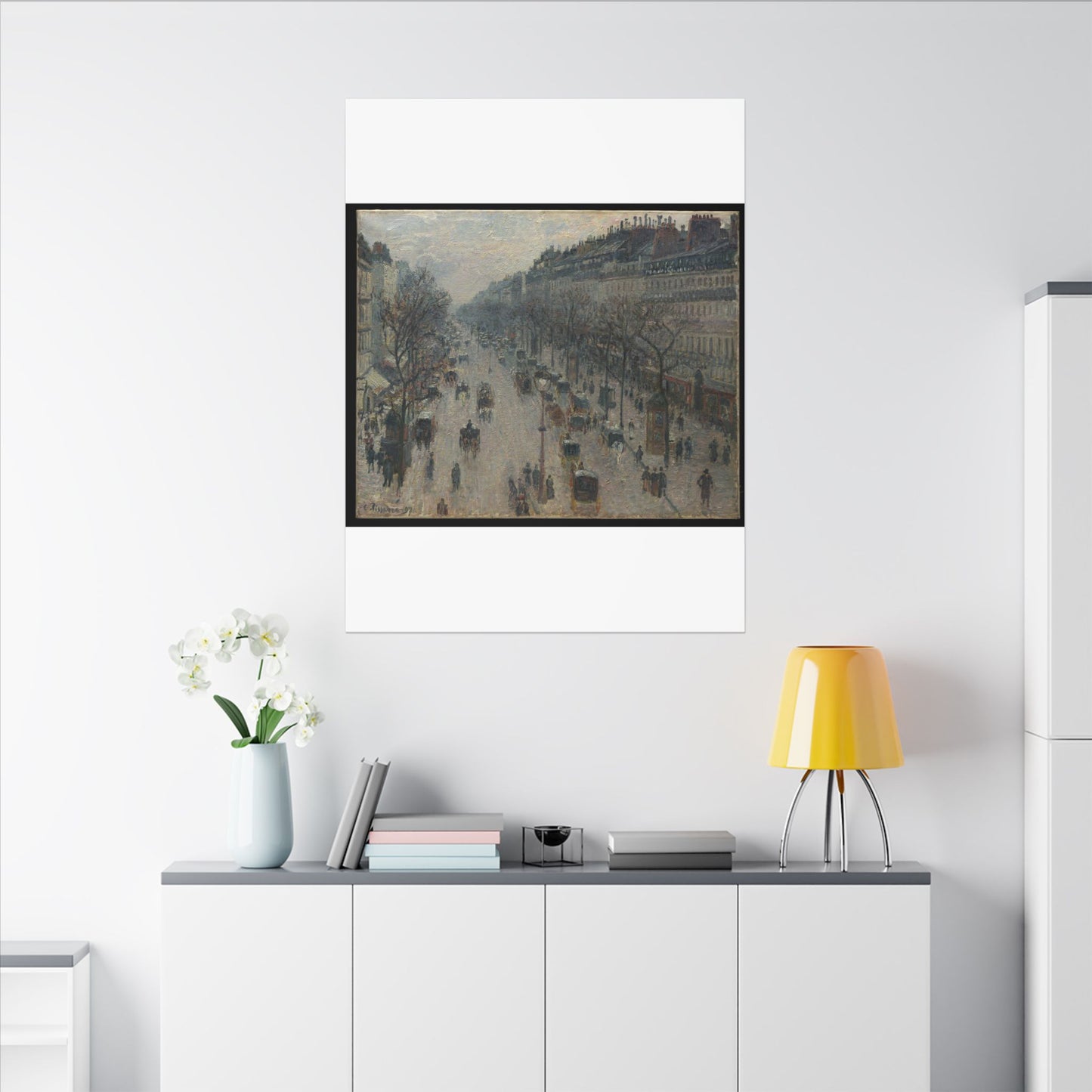The Boulevard Montmartre on a Winter Morning - Camille Pissarro
