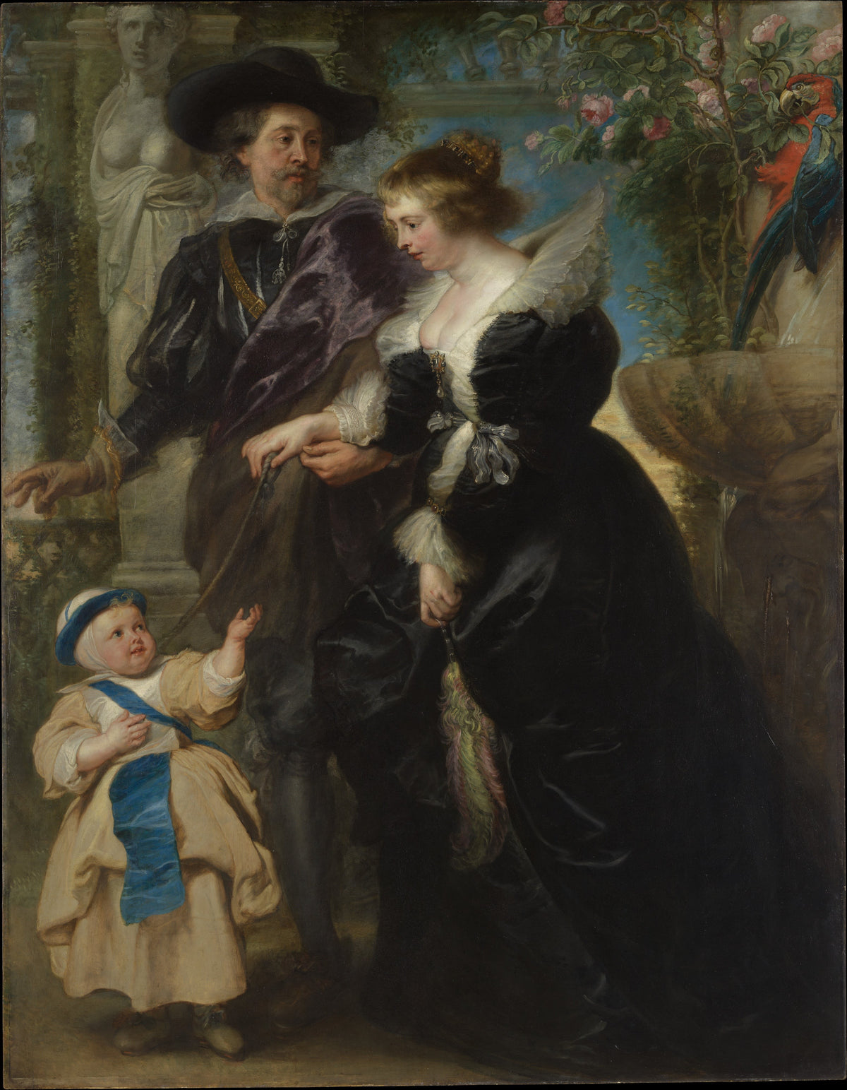 Rubens, His Wife and Son - Peter Paul Rubens
