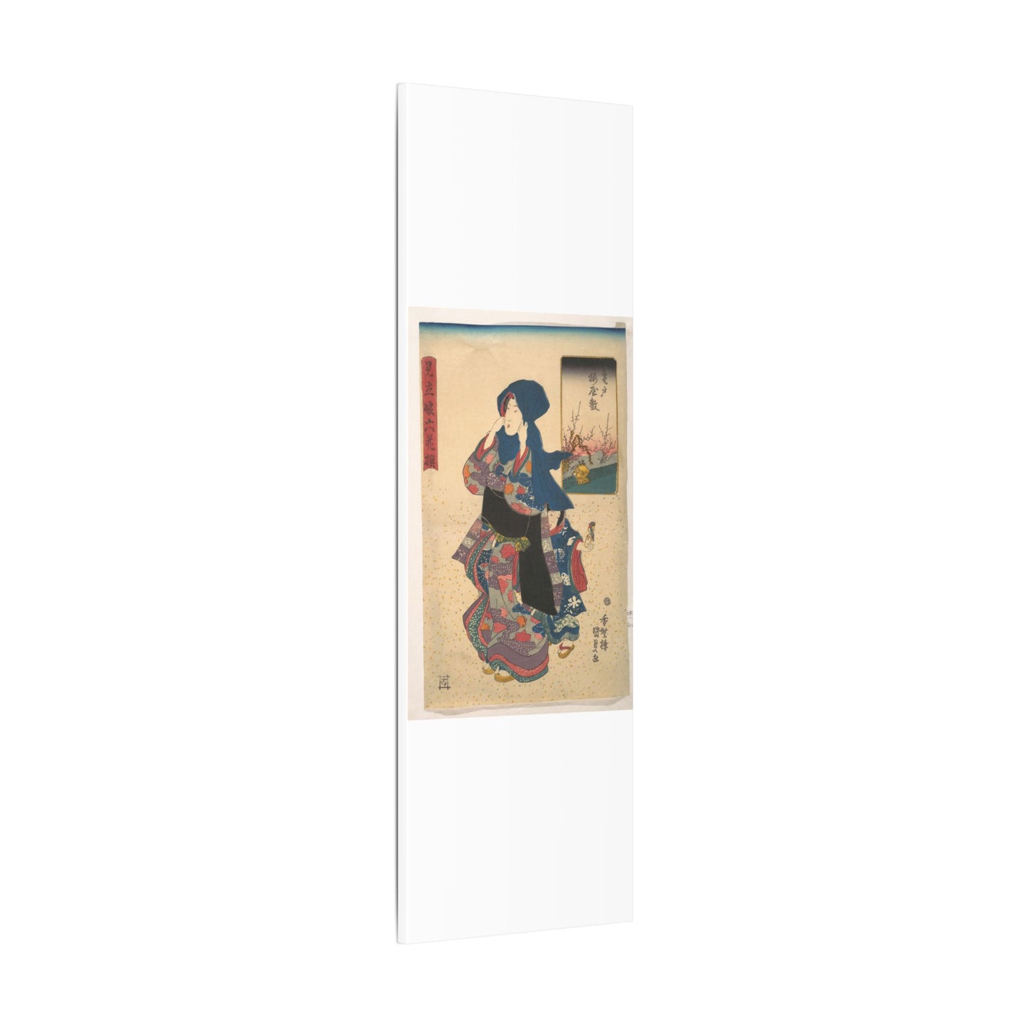Six Poetic Sages as Young Women at the Plum Garden at Kameido - Utagawa Kunisada