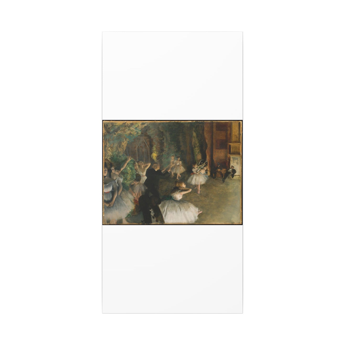 The Rehearsal of the Ballet Onstage - Edgar Degas