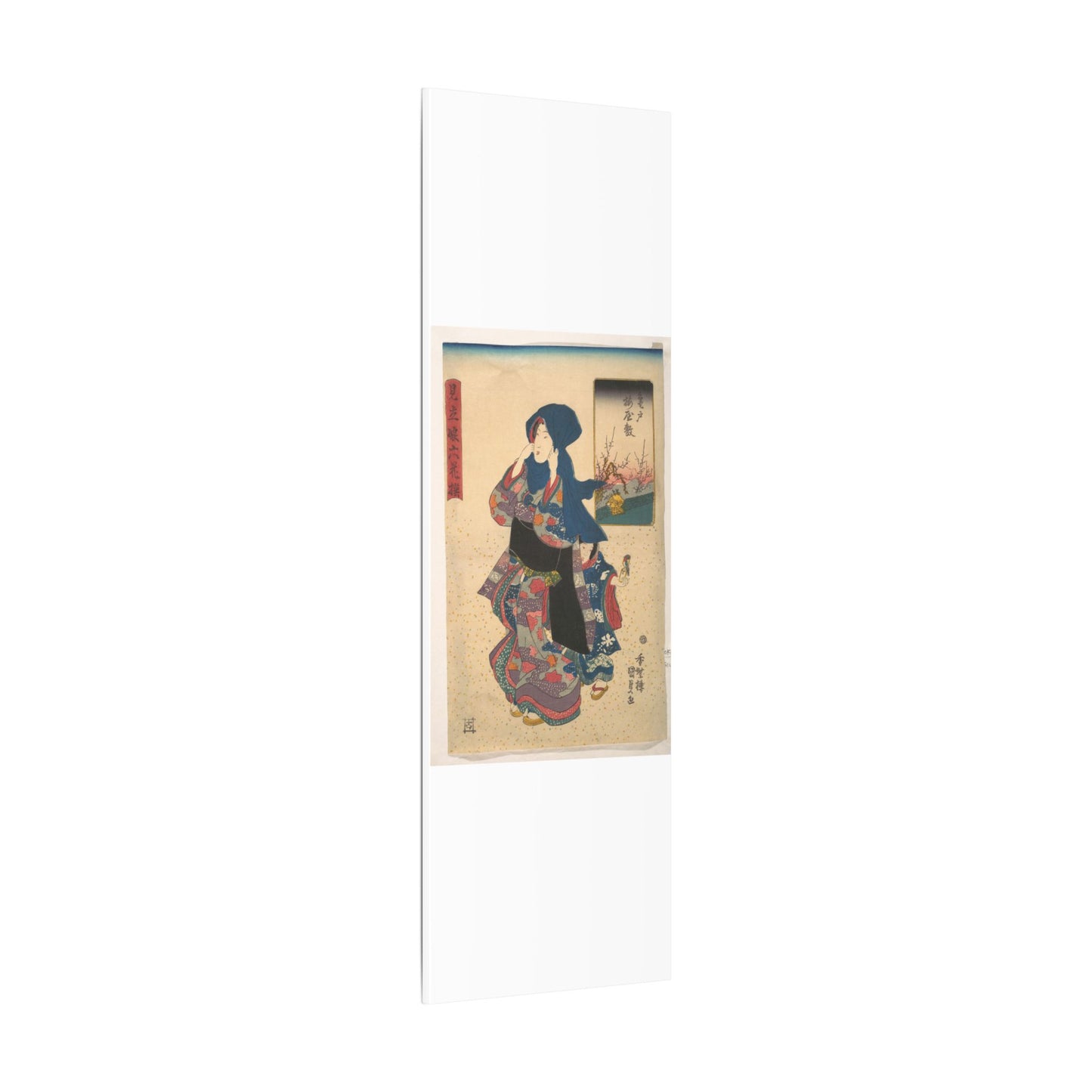 Six Poetic Sages as Young Women at the Plum Garden at Kameido - Utagawa Kunisada